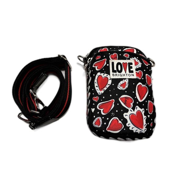 Brighton's "The Hearts A Flutter" Utility Bag Hearts Valentines Day NWOT - Picture 10 of 16